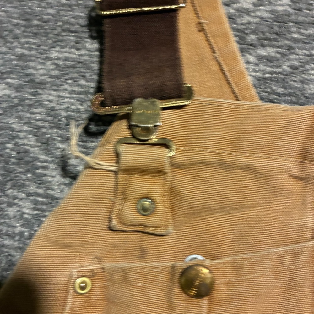 Carhartt Duck Bib Overalls Men's 42x28 Brown Unlined Workwear - Picture 9 of 11